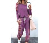 Women Clothing Sets Short Sleeve T-shirt+Pant 2Pcs 2024 Summer Camouflage Tie-Dyed Loose Tees Tops Sports Casual Suit New