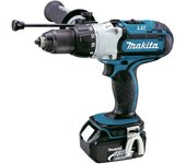Makita DHP451RTJ taladro Sin llave 2,5 kg Negro, Gris, Turquesa