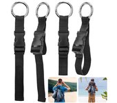 Travel Luggage Fixed Strap with Release Buckle Backpack Jackets Gripper Anti-Theft Suitcase Carrier Strap for Carry On Bags