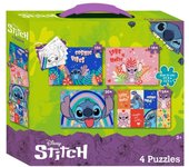 SET 4 PUZZLES DISNEY STITCH