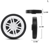 Luggage Wheel Replacement Suitcase For Wheel Trolley Rolling Durable Silent Belt Repair Tools Travel Accessories