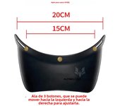Universal Helmet Brim Removable UV Protection Riding Brim Fit for SHOEI EX ZERO/TT&CO Retro Vintage Motorcycle Helmet Brim