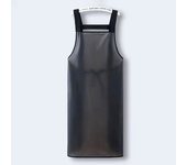 Waterproof Kitchen Apron Household PVC Oil Resistant Work Apron Transparent Black Dirt-Proof Cleaning Aprons