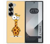 Tumundosmartphone Funda Carcasa Dura para Samsung Galaxy Z Fold 6 5G diseño Jirafa Dibujos