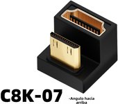 HDMI-Compatible Adapter 90 270 Degree Right Angle Male to Female Converter 8K HD Connector Mini / Micro HDMI-compatible Extender