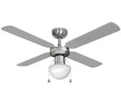 EDM Ventilador de Techo EDM Caribe Cromado 50W Ø102cm 3 Velocidades - 33801 Techo Electrodomésticos Ventiladores