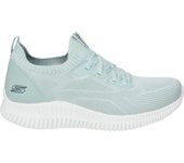 SKECHERS | Zapatillas Skechers Bobs Geo Lite para Mujer – Deportivas en Color Verde Claro – Sneakers con Cordones Elásticos – Memory Foam – Vegan – Apto para Lavadora – Cómodas y Versátiles – Modelo 117427-SAGE