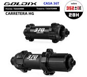 GOLDIX R370 24H/28H Ratchet 36T Gravel Road Bike hub Center Lock Disc Brake QR/THRU 135mm 142mm for SHIMANO HG SRAM XDR