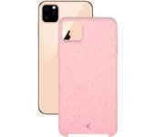 Funda para iphone 11 pro max, semirrígida, rosa
