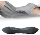 Masajeador de espalda 3 en 1 My Soothe Lab, masajeador lumbar de tejido profundo, almohada masajeadora de cuello, hombros y espalda 2025, portátil, para relajación en casa, oficina y viajes (【Calefacción】Negro)