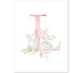 Baby Poster Name Personalized Girl Bedroom Kids Room Decoration Chambre bebe Fille Toile Murale Affiche Cuadros Decor