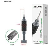 RELIFE RL-729 Carbon Fiber Steel Cannon King Screwdriver Y0.6/0.8/+1.5/+2.5/T1 MobilePhone Tail Plug Disassembly Screwdriver Set