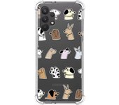 Tumundosmartphone Funda Silicona Antigolpes para Samsung Galaxy A32 4G diseño Perros Dibujos