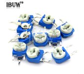 20PCS RM063 Trimmer Potentiometer Adjustable Resistor 500R 1K 5K 10K 20K 50K 100K 200K 500K 1M RM-063 Variable Resistors