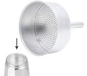 Embudo aluminio cafetera 1 taza