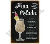 Metal Sign Vintage Tin Signs Retro Decorations Gin & Tonic Cocktail Plate Decorative Poster Plaque Bar Kitchen Home Wall Decor