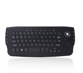 Mini Ergonomic Keyboard Trackball Air Mouse 1200dpi Function TV 2.4G Wireless Keyboard with trackball for Lapotp PC TV