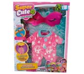 SUPER CUTE - Pijama Little Babies - Pijamas para soñar - Color Rosa - Brilla en la oscuridad - Incluye una pulsera - Para mayores de 3 años