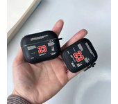 Hot Off Stylish Black Airpods Case Clear Case For Airpods 4 2 3 Pro 2 Generation Airpod Pro Cover Gift For Boyfriend Earphone