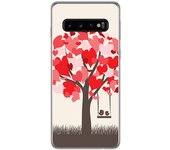 Tumundosmartphone FUNDA de GEL TPU para Samsung Galaxy S10 Plus diseño Pajaritos Dibujos