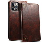 EUCAGR Luxury  Leather Magnetic Shockproof Case For iPhone 14 15 13 12 11 Pro Max XS XR SE 2022 8 7 Plus Protective Phone Shell