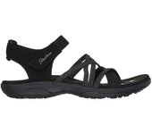 Skechers Reggae Slim - Meadow Grazer Sandalias deportivas para mujer negras en textil y sintético 83617