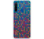 Funda compatible con Xiaomi Redmi Note 8T - Patron Comecocos Fondo Clear