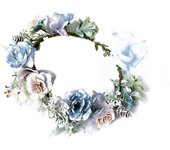 Corona floral Diadema Fiesta de Bodas