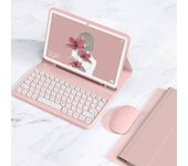 Round Cap Keyboard and Case for iPad 10 2022 10.9 Air 5 Air 4 10.2 Cover Pro 11 Pro 10.5 Air 3 Air 2 Wireless Keyboard Case