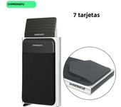 Porta Tarjetas RFID Mini Cartera Hombre Mujer Aluminio Metálico Protectora Bolsa De Almacenamiento Rápida Desmontaje Para Equipamiento De Motocicleta