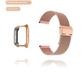 20mm Strap For Amazfit Bip 3 5 S U Lite GTS 2 3 4 Mini Band With Protector Case Metal Bracelet Screen For Watchband Accessories