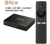 Andriod13 Smart TV Box 4K Ultra HD Google Assistant Amlogic S905W2 Quad core Streaming Media Player 4GB64GB Netflix Youtube G96W