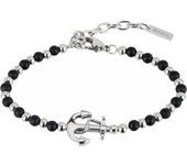 BREIL Colección BLACK ONYX, Pulsera Hombre en Maple, NATURAL STONES, Ideas de Regalos para Hombre