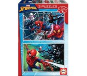 PUZZLE SPIDER-MAN 2X100-PIEZAS EDUCA BORRAS Raíz EDADES EDAD DE 6 A 9 AÑOS Todos los juguetes PUZZLES NIÑOS