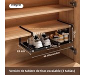 Shoe Rack Retractable Large Capacity Hanging Under  Wall Shoe Cabinet Portable Hanging Basket Multi-Purpose Storage Rack