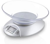 Báscula de cocina electrónica orbegozo pc 1009/ hasta 3kg/ plata