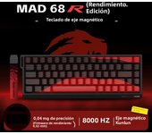 MADCATZ MAD 60/68HE/R Magnetic Switch Keyboard Rapid Trigger Wired Gaming Keyboard Hot Swap Customized Keyboard Gamer Accessory