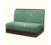 2 Pcs/set Leaves Jacquard RV Dinette Cushion Covers Elastic Camper Car Sofa Slipcover Dining Seat Covers Bench Backrest Decor