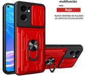 Shockproof 360° Ring Bracket Magnetic Phone Case for OPPO Reno 10 8 7 6 5 8T Pro Plus 4g 5g Find X5 X3 Lite with Card Slot Cover