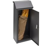 ARREGUI Panera Buzón Exterior de Acero para Entregas de Pan y Periódicos | Buzón de Pared Grande para Barras de Pan | Buzón Pan | Gran Capacidad y Altura | Apertura sin Llave