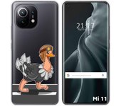 Tumundosmartphone Funda Gel Transparente para Xiaomi Mi 11 5G diseño Avestruz Dibujos
