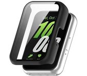 Case+Glass for Samsung Galaxy Fit3 Screen Protector Bumper Hard PC Protective Cover 2 in 1 All-around Anti-scratch Accessories