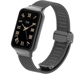 Suitable for Xiaomi band 8pro strap, solid stainless steel mesh folding magnetic clasp, universal MIBAND8 pro replacement strap