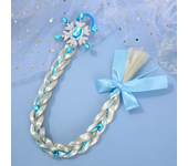 Girls Snowflake Hair Bow Kids Rainbow Hair Tie Princess Accessories Toddler Snowflake Elastics Baby Accessories Hair Bands Braid