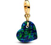 Pandora Charm Colgante Corazón Verde Opalescente 763348C01 , para Mujer