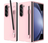 Luxury Skin Feeling PC Case for Samsung Galaxy Z Fold 6 5 Phone Case With S Pen Holder and Pen Stylus Storage Slot ZFold 6 Cover