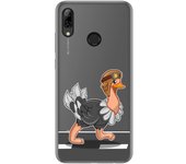 Tumundosmartphone Funda Gel Transparente para Huawei P Smart 2019 / Honor 10 Lite diseño Avestruz Dibujos
