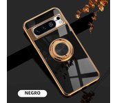 Radium Eelectroplate Phone Case for Google Pixel 9 8A 8 7A 7 6A 5A Pro Silicone Ring Stand Holder for Google Pixel Fold Cover