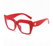 Oversized Square Women's Glasses Frames Fashion Blue Anti Blue Light Eyeglasses Optical Lenses Female Luxury Brand Big Eyewear