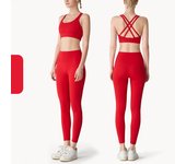2 Piece Yoga Clothes Women's Tracksuit Athletic Wear Pilates Fitness Suit Gym Workout Push Up Clothes Sports Bra Leggings Suit